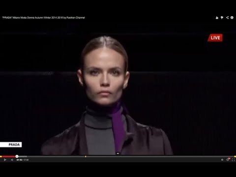 PRADA Milano Moda Donna feat. Natasha Poly Autumn Winter 2014 2015 by Fashion Channel