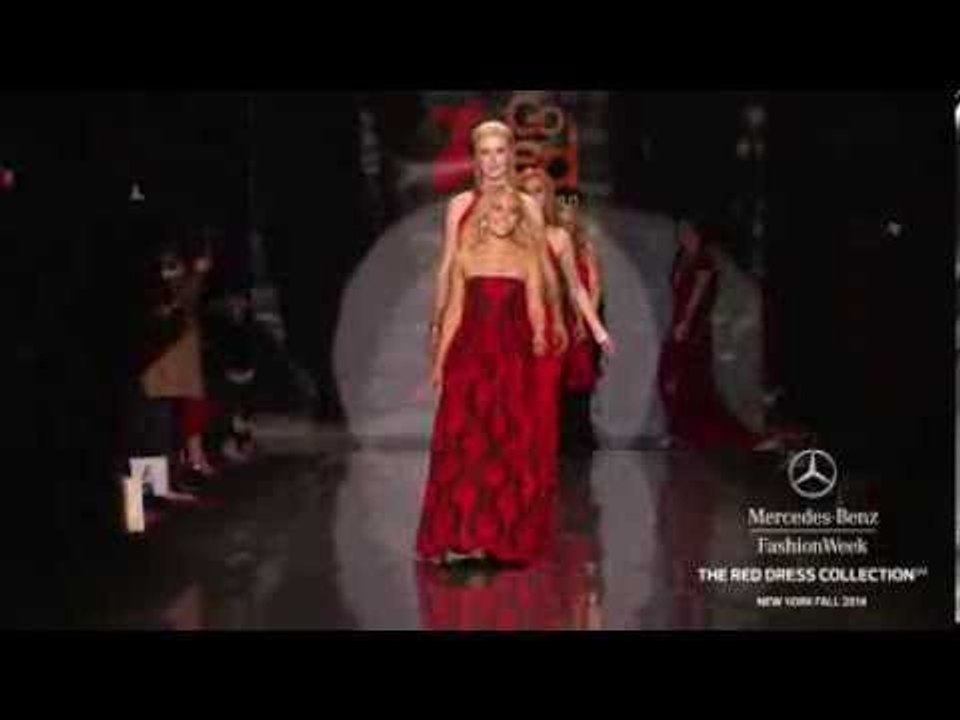 "THE RED DRESS COLLECTION" New York Fashion Week Fall Winter 2014 2015 by Fashion Channel