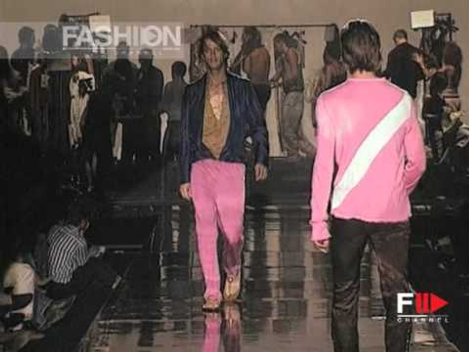 Fashion Show "Roberto Cavalli" Pret a Porter Men Spring Summer 2004 Milan 2 of 3
