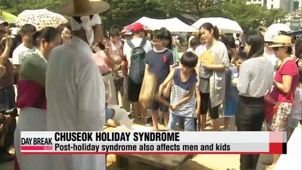 Post-holiday syndrome during Chuseok and ways to handle it