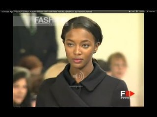 15 Years Ago "HELMUT LANG" Autumn Winter 1997 1998 New York FLASHBACK  by FashionChannel