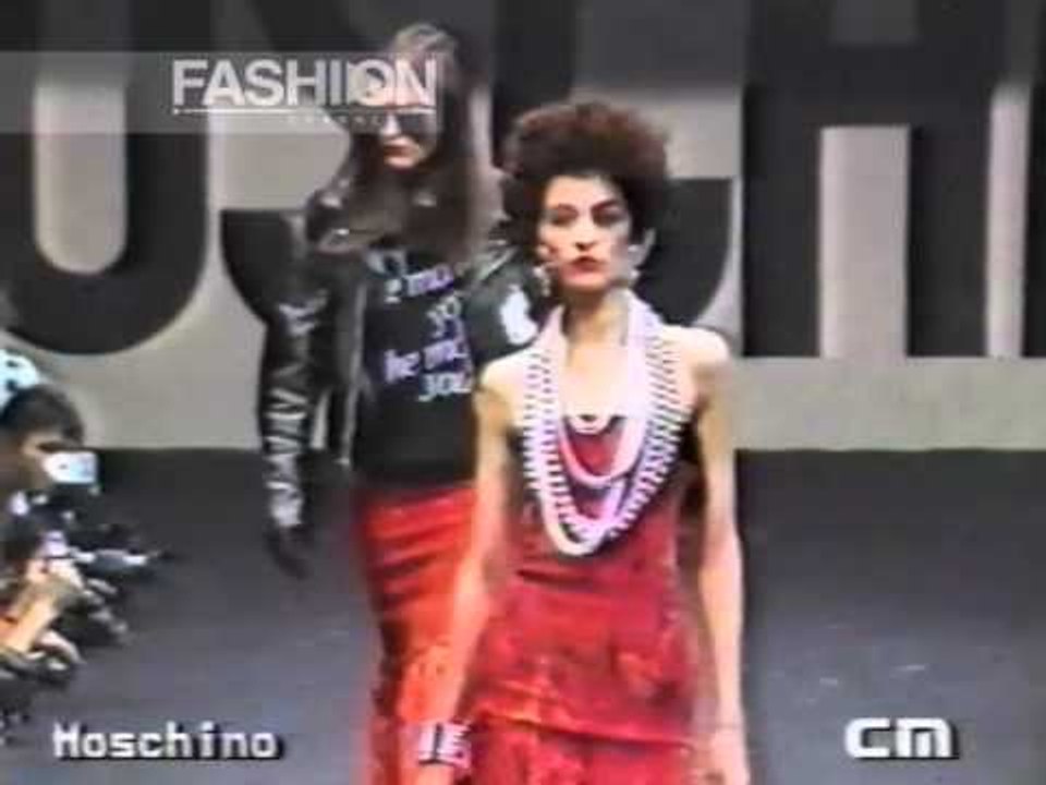 "Moschino" Autumn Winter 1985 1986 Milan pret a porter women by Canale Moda