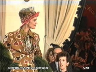 "Christian Lacroix" Autumn Winter 1990 1991 Paris Pret a Porter Woman by Canale Moda