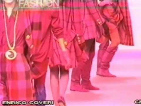 Enrico Coveri Autumn Winter 1990 1991 Milan Pret a Porter Woman by Canale Moda