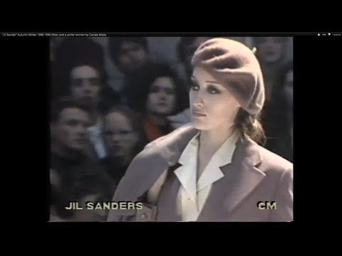 Jil Sander Autumn Winter 1989 1990 Milan pret a porter women by Canale Moda