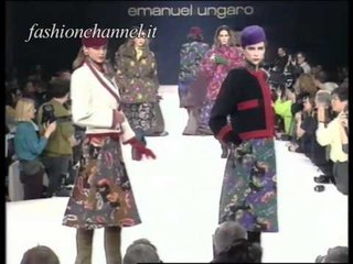 "Emanuel Ungaro" Autumn Winter 1991 1992 Paris 1 of 3 Pret a Porter Woman by FashionChannel