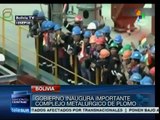 Bolivia: inauguran importante complejo metalúrgico de plomo