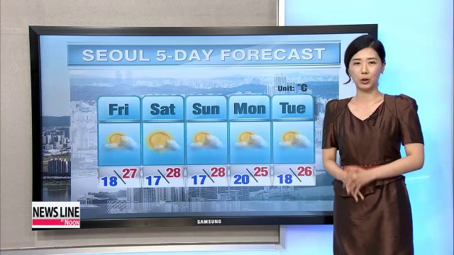 Wide temperature difference nationwide under mostly to partly sunny skies