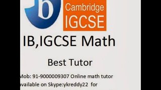 Maths tutor for Cambridge International AS and A Level Mathematics (9709)