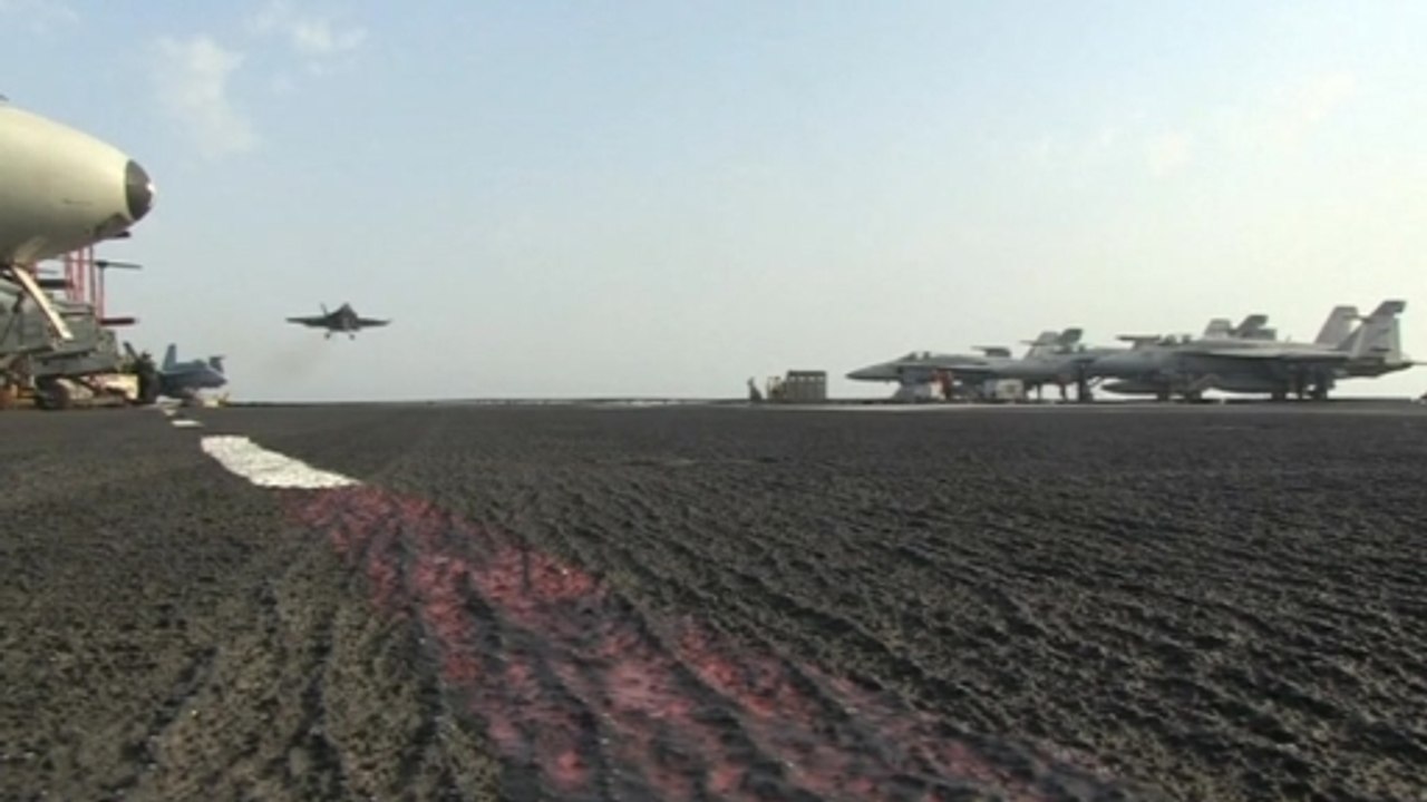 U.S government releases video of air operations in the Gulf