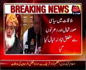 Maulana Fazlur Rehman meets PM Nawaz