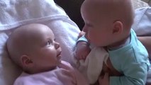 Very cute adorable twin babies talking to each other - Very Funny - Must Watch!