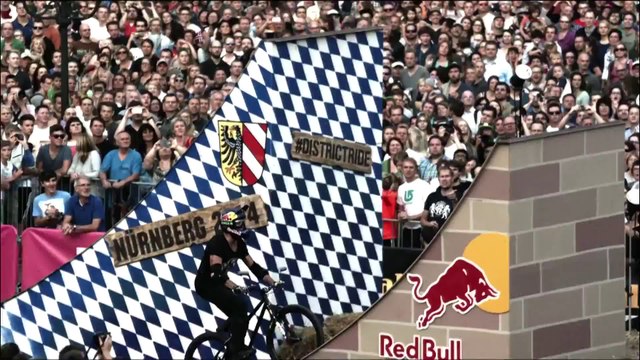 New MTB trick : Tsunami Flip in Contest - Red Bull District Ride 2014