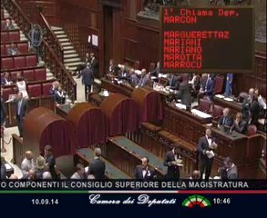 Roma - Elezione di due giudici della Corte Costituzionale..... (10.09.14)