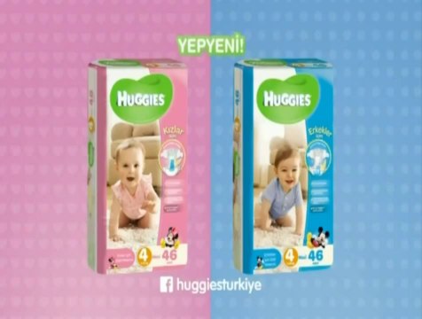 Huggies Reklamı Bebek Bezi Kız ve Erkeklere özel be.