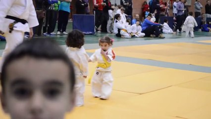 Little girls judo fight Little Kids Judo Funny