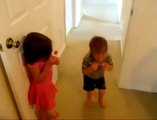 Very funny and cute kids climbing walls like Spiderman
