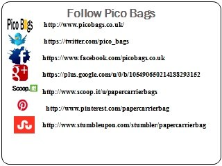 Paper Carrier Bags Social Media Presence of Pico bags