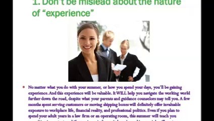 Internship or Summer Job? 3 Tips to Help You Make the Decision