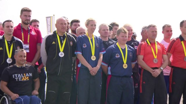 Wounded troops compete at Prince Harry's Invictus Games