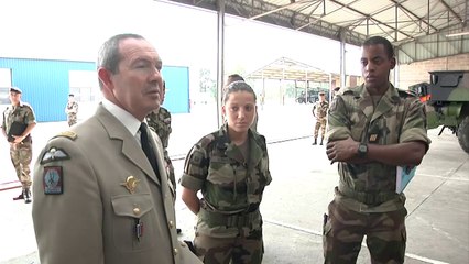 Visite du général d'armée Jean-Pierre Bosser, chef d’état-major de l’armée de Terre,au 11e