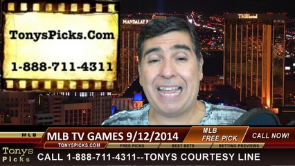 MLB Free Picks Betting Previews Predictions TV Games 9-12-2014