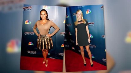 Mel B And Heidi Klum Rock The America's Got Talent Red Carpet.