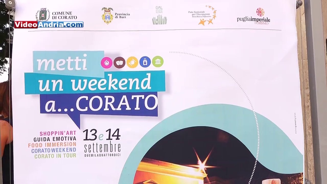 "Metti un week end a Corato" - conferenza stampa di presentazione con Pietro Zito e il Sindaco