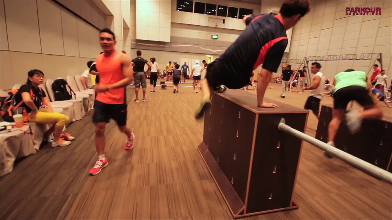 Parkour at Asia Fitness Convention 2013 _ Parkour Generations Asia