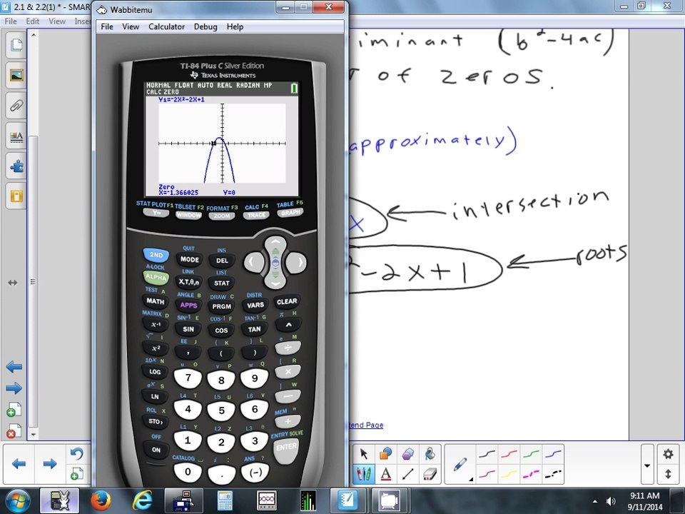 2.1 & 2.2(1) Zeros of Polynomials & Complete Graphs 9-11-14