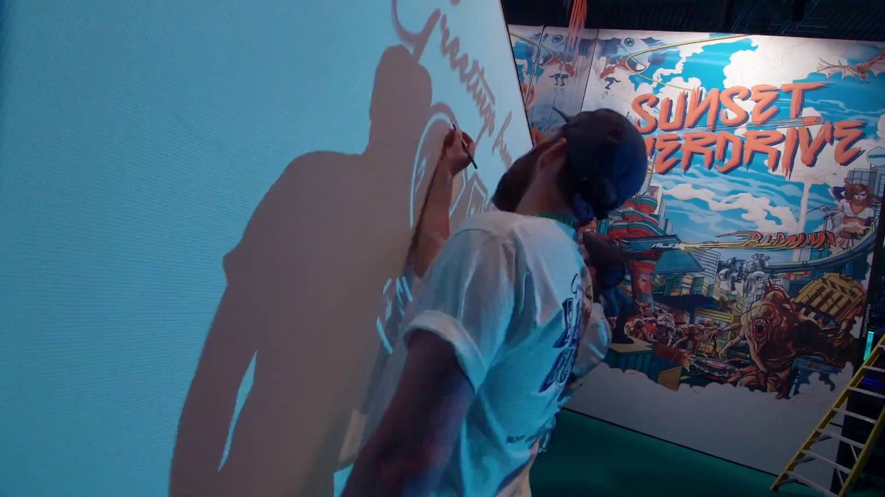 Sunset Overdrive - Art Mural Video @ Gamescom 2014 (EN) [HD+]