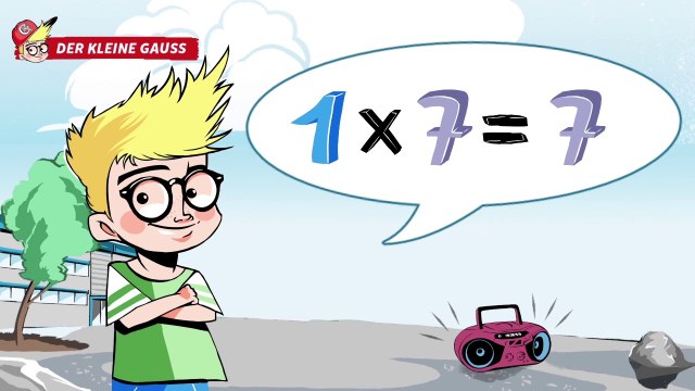 1x1 lernen // Das 1x7 Lied - Der kleine Gauss präsentiert: Das kleine Einmaleins singen & lernen