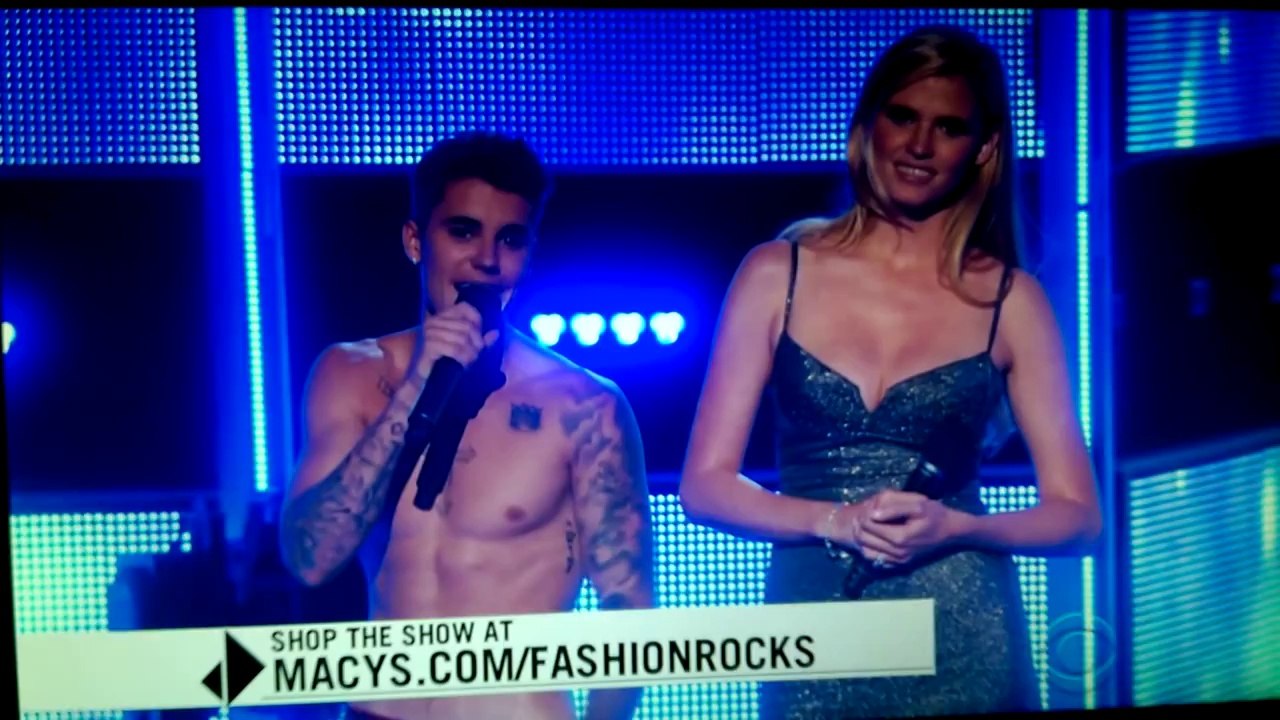 Full video: Justin Bieber on Fashion rocks