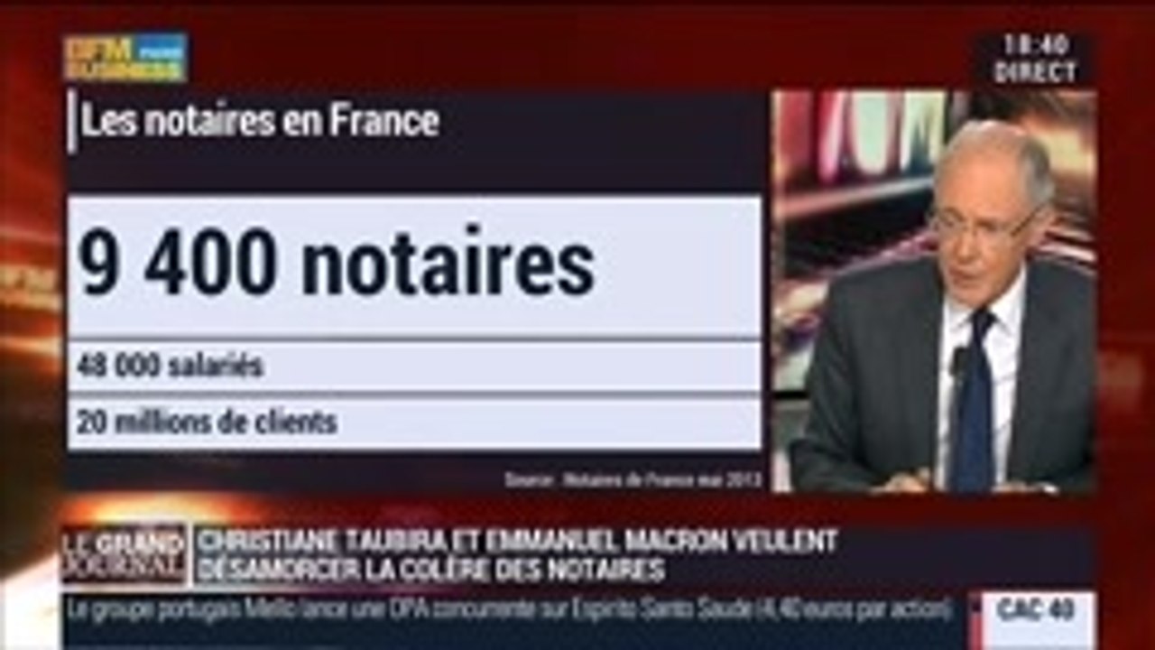 Jean Tarrade, président du Conseil supérieur du notariat, dans Le Grand Journal - 11/09 2/3