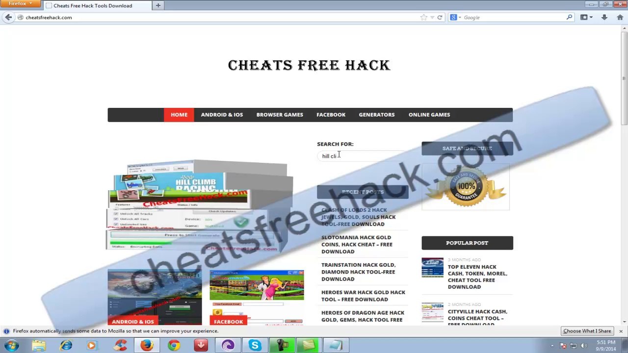 Hill Climb Racing Hack Tool 2014