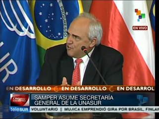 Recuerda Ernesto Samper a Hugo Chavez al asumir el mando de Unasur