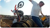 Double Dirt Bike Fail | Bikes from Above!