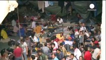 نجات مهاجران غیر قانونی توسط کشتی های گارد ساحلی ایتالیا در مدیترانه