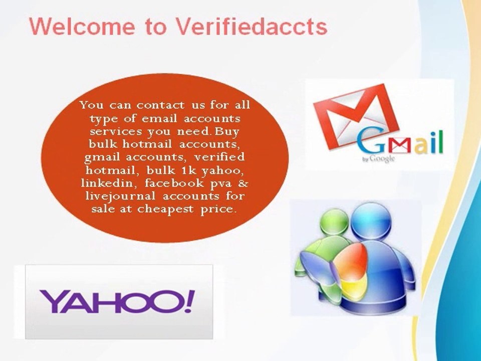 Verifiedaccts.com | Hotmail Accounts for Sale | Buy Yahoo Accounts | Gmail PVA accounts