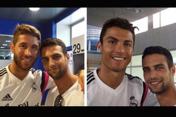 Jesús Castro, encantado junto a Ramos y Ronaldo