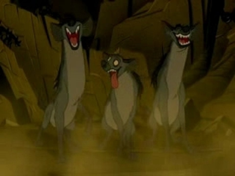 Roi lion "soyez pretes" hyène scar