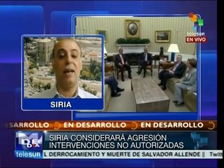 Siria enfrenta la amenaza de una intervención militar de EE.UU.