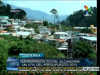 Costa Rican gov't to redirect spending to fight poverty