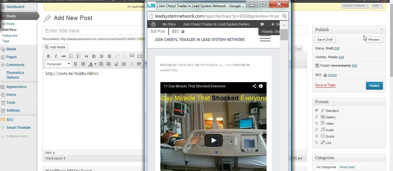 How to put Video on Blog