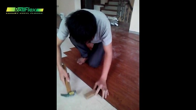 Thi công sàn nhựa hèm khóa | Sàn nhựa cao cấp Hàn Quốc | Sàn nhựa Railflex