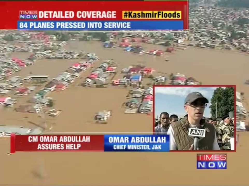 Kashmir floods: Omar Abdullah assures help