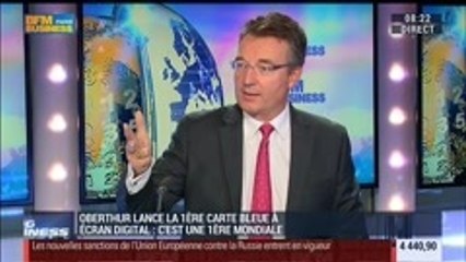 La carte bleue à écran digital, une première mondiale, Didier Lamouche, dans GMB – 12/09