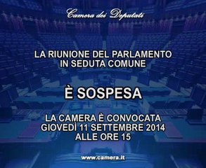 Roma - Camera - 17° Legislatura - 288° seduta (11.09.14)