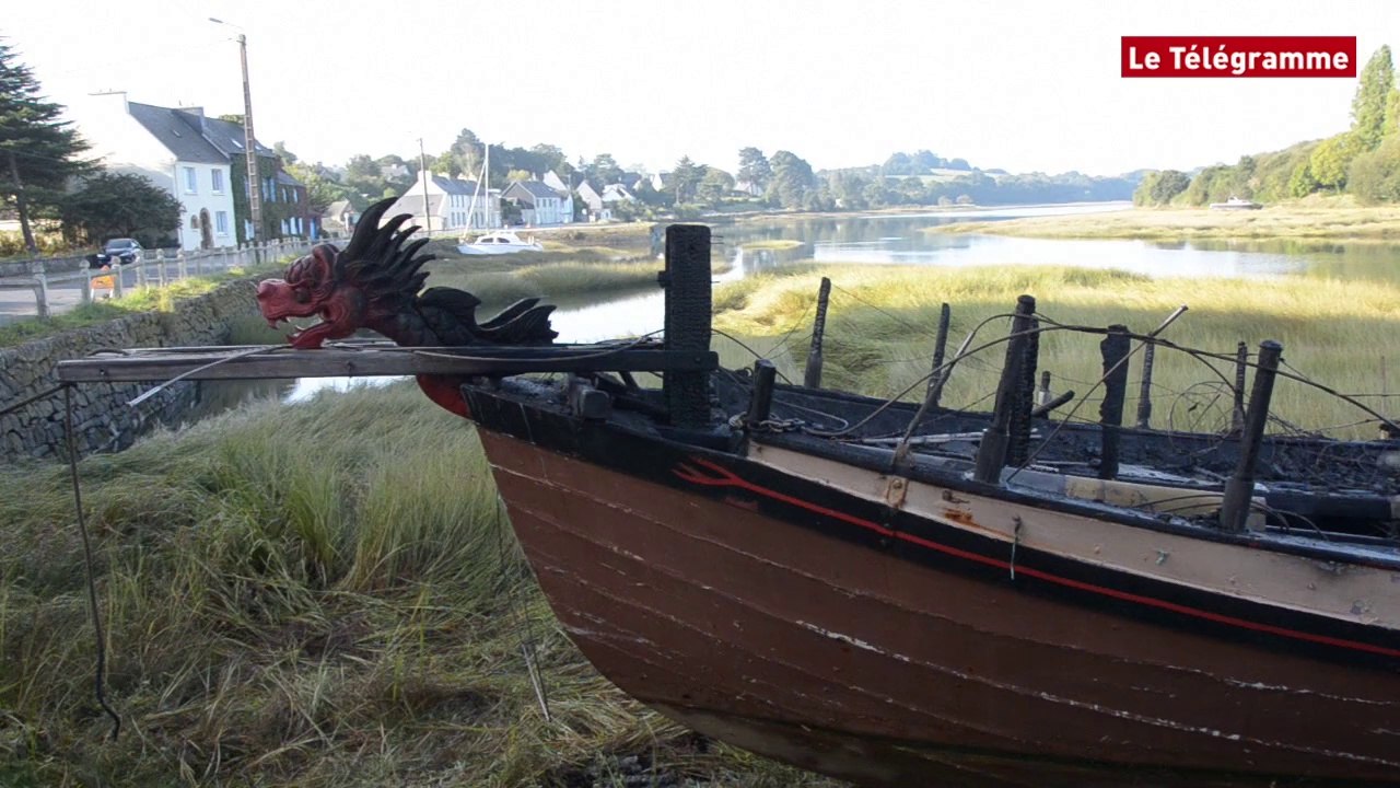 Daoulas. Une réplique de jonque vietnamienne détruite par un incendie