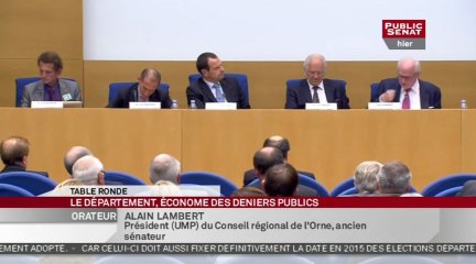 Table ronde : Le département, économe des deniers publics - Colloque